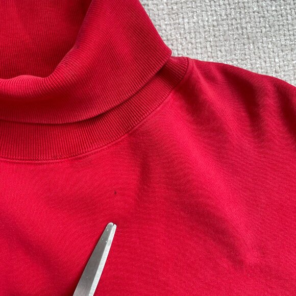 VNTG Ralph Lauren Polo Country (XL) Colorblock Turtleneck Cotton Blend Sweater - Picture 5 of 7